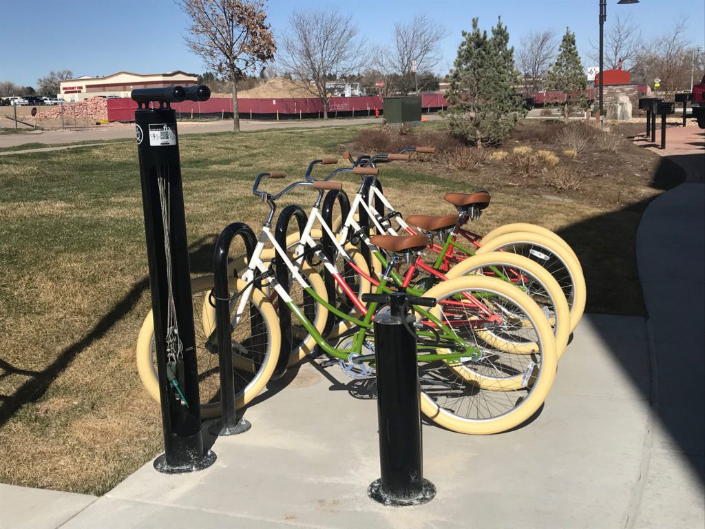 Bike racks at The Lofts at St.Michael's